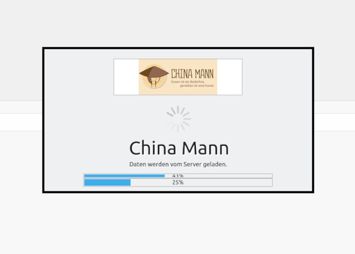 Call-Control Oberfläche mit dynamisch geladenen Restaurantdaten in Echtzeit, inklusive Speisekarten, Öffnungszeiten und Lieferinformationen.