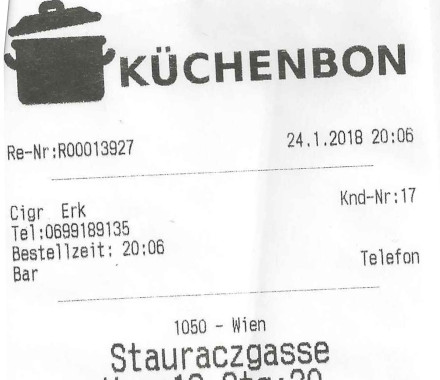 Ein Call-Control Küchenbon