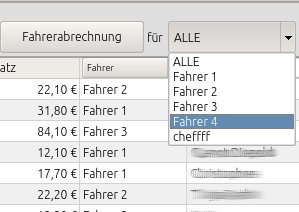 Hier sieht mann wie eine Bestellung wird einem Fahrer zugewiesen wird.