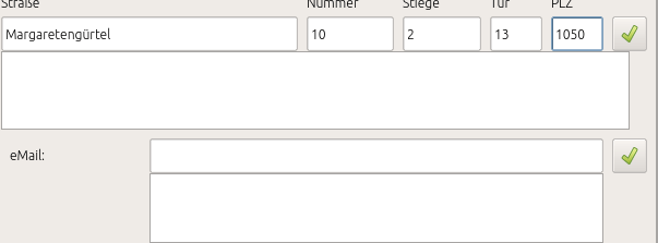 Beispiel für die Straßenerkennung im Call-Control Online-Partnersystem